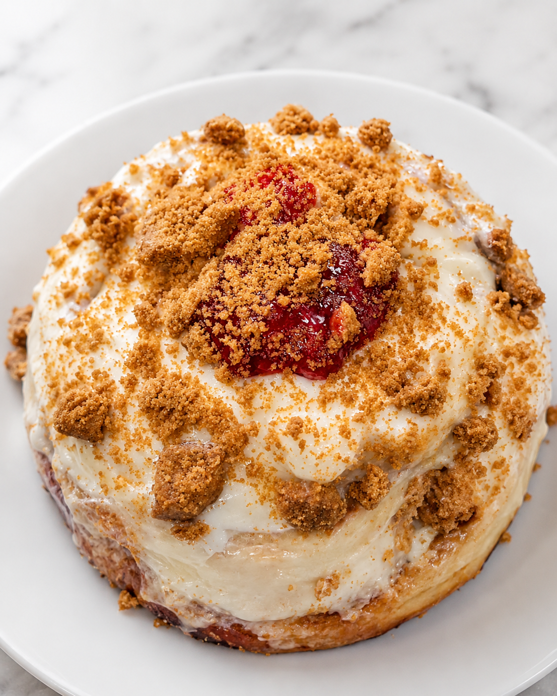 Strawberry cheese cake cinnamon rolls
