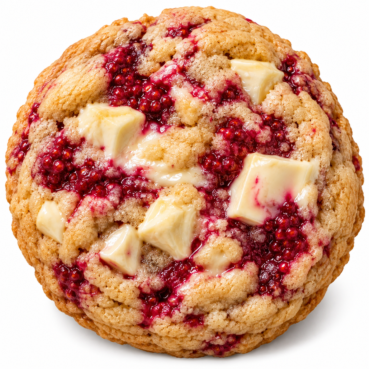 Raspberry white chocolate cookie