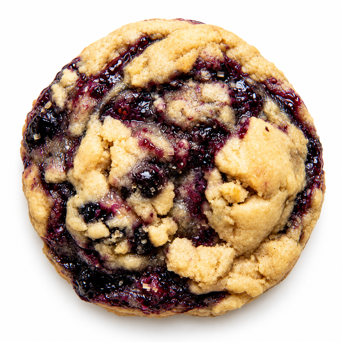 Blueberry swirl cookie